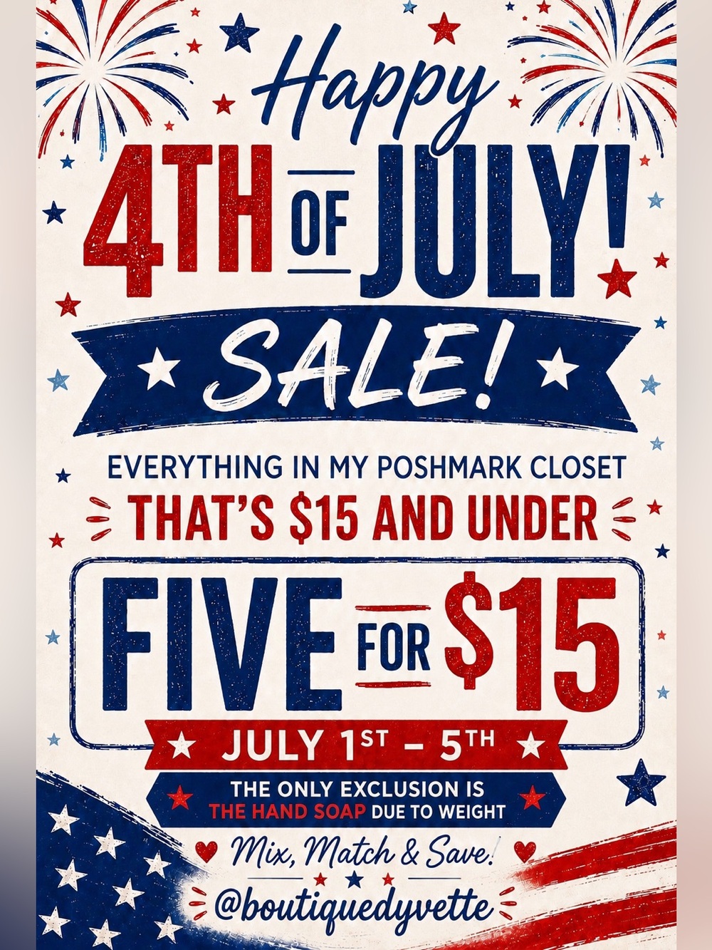 🇺🇸🇺🇸4th OF JULY SALE🇺🇸🇺🇸